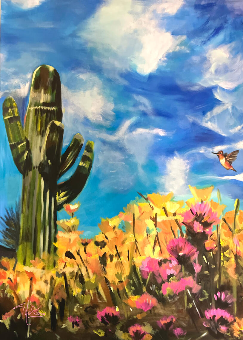 Desert landscape Oil Painting