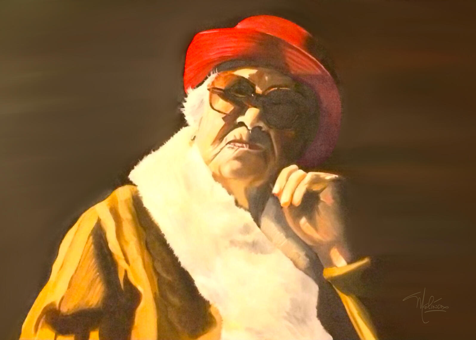 Great Grandmother Oil Painting