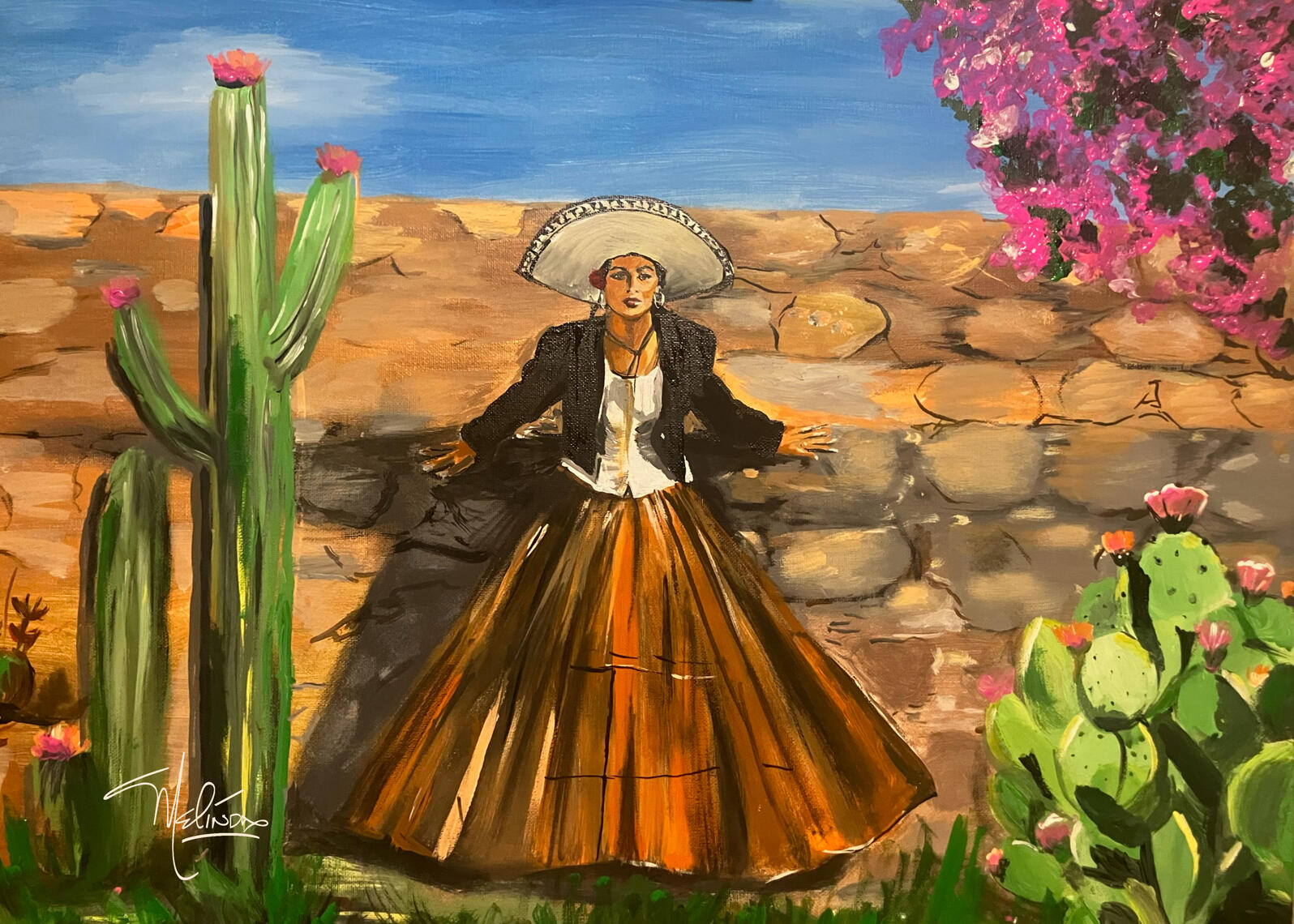 Ranchera Oil Painting